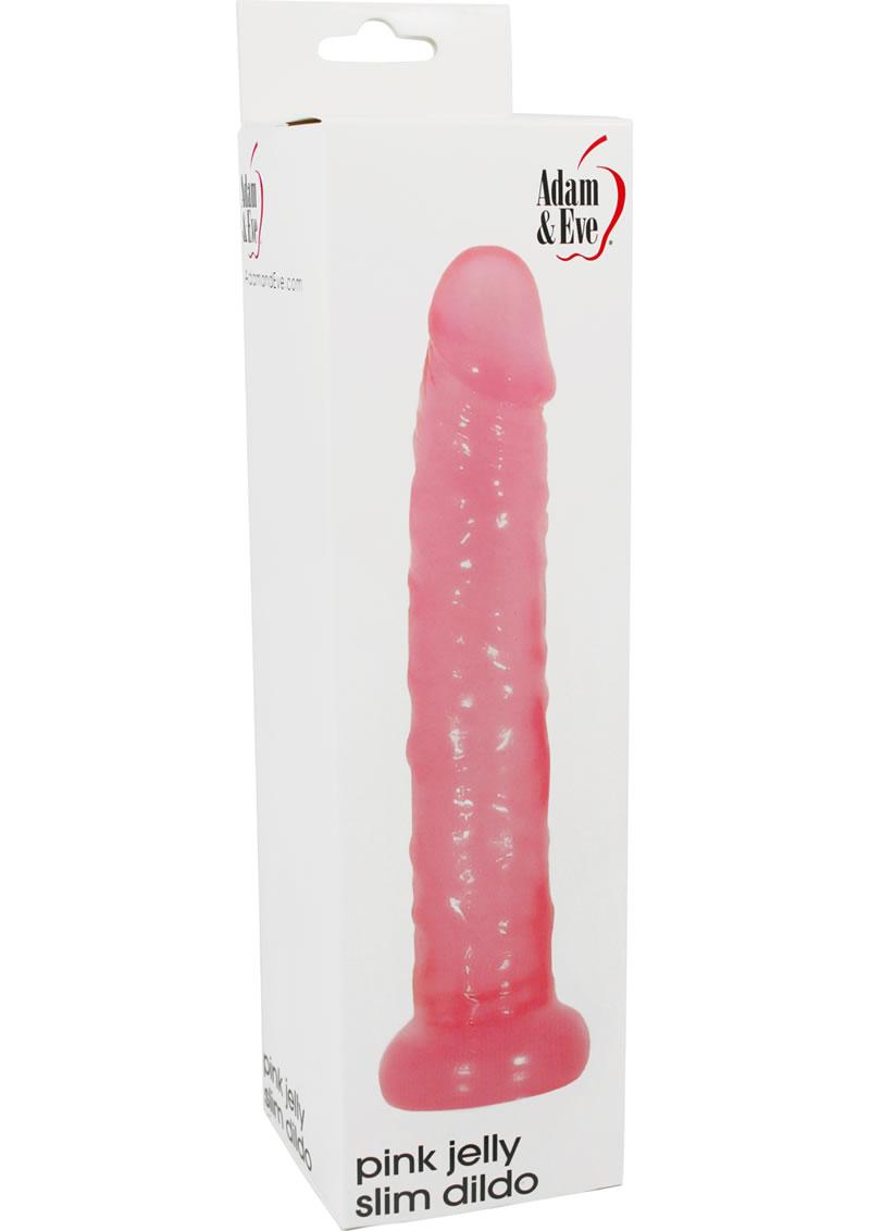 Adam And Eve Pink Jelly Slim Dildo 5 Inch Adult Toys