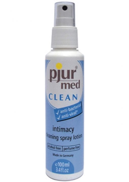 Pjur Med Clean Toy Cleaner Or Intimacy Cleaning Spray Lotion 3.4 Ounce