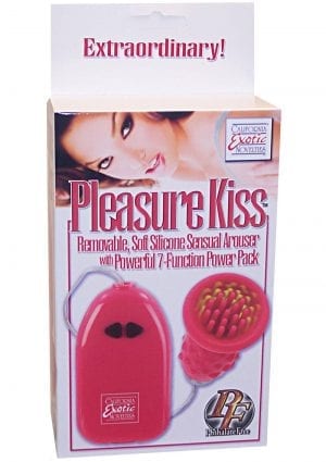 Pleasure Kiss Removable Soft Silicone Sensual Arouser 2.75 inch Pink