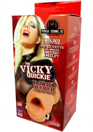 Vicky Quickie Blowjob Sucker Vibrating Masturbator Flesh