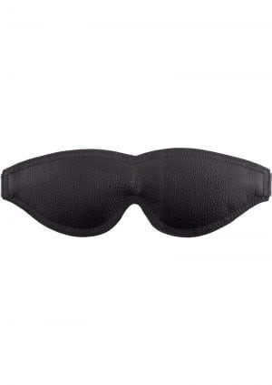 Rouge Padded Blindfold Leather Black