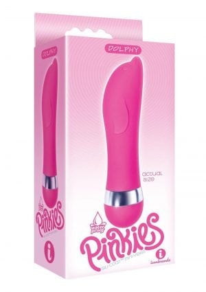 Pinkies Dolphy Silicone Mini Vibe Waterproof Pink 4.5 Inch