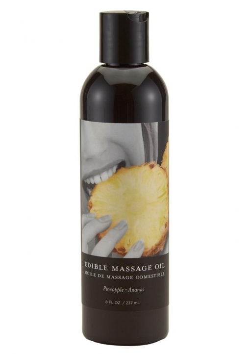Earthly Body Edible Massage Oil Pineapple 8 Ounce