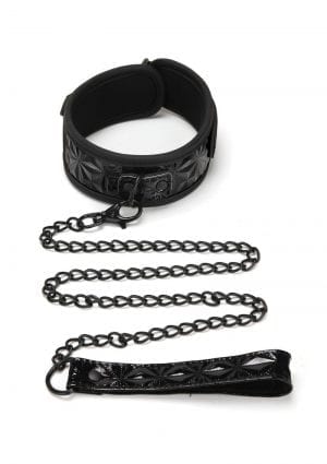 Whip Smart Diamond Collar And Leash Blk