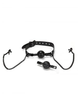 Whip Smart Diamond  gag/nipple Clips Blk