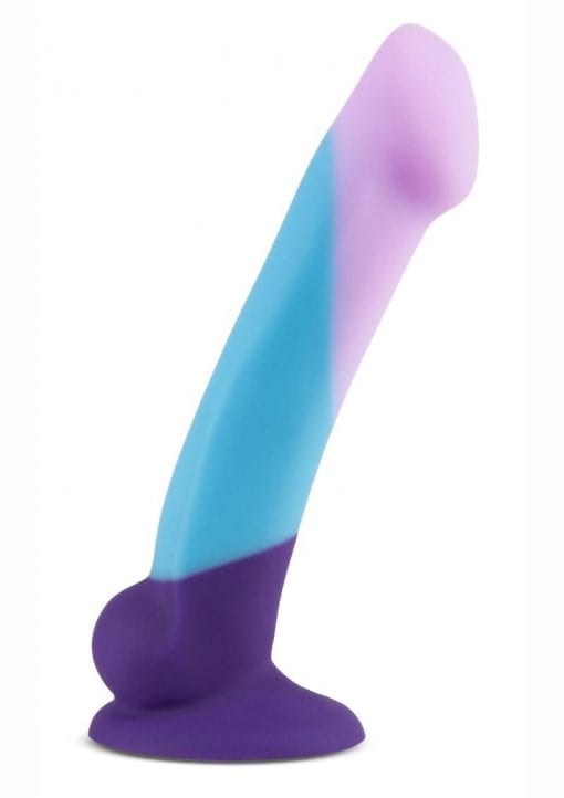 Avant D16 Purple Haze Silicone Dildo 6.5in - Multi Color