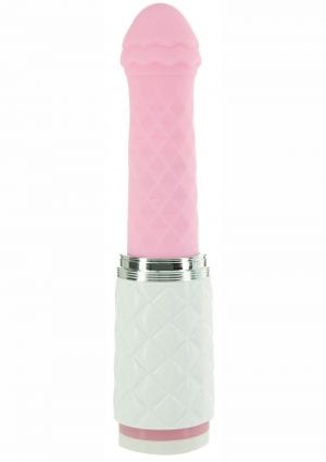 Pillow Talk Feisty Silicone Thrusting & Vibrating Massager - Pink