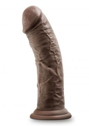 Dr. Skin Glide Gold Collection Self Lubricating Dildo 8in - Chocolate