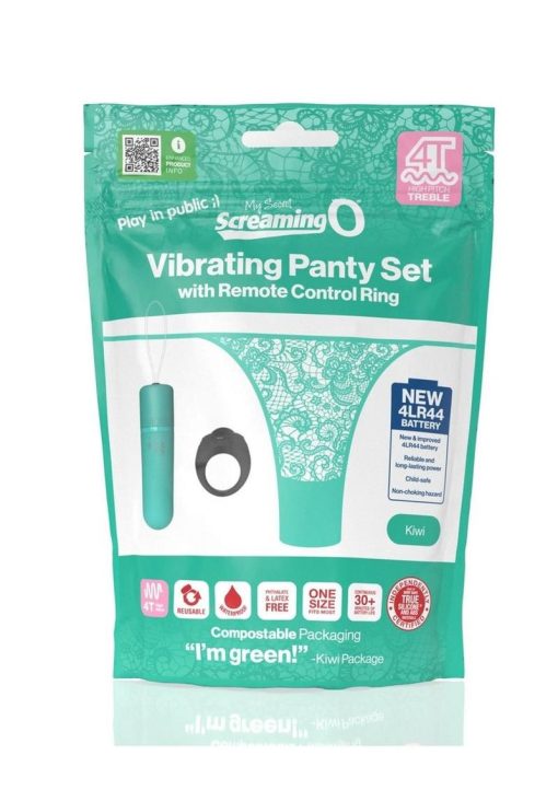 Screaming O My Secret 4T Panty Vibe with Remote Control - Kiwi