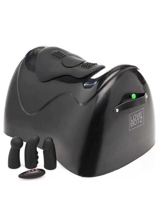LoveBotz The Bucking Saddle Thrusting and Vibrating Sex Machine with Remote Control - Black