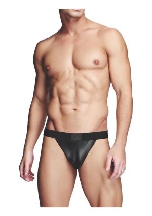 Prowler RED Wetlook Ass-Less Jock - Small - Black