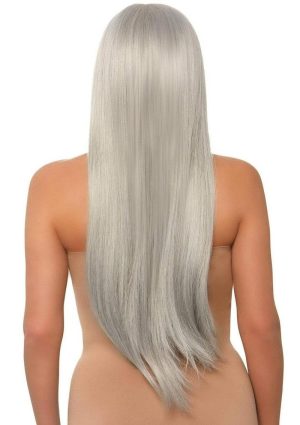 Leg Avenue Long Straight 33 Center Part Wig - OS - Grey