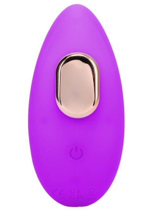 In a Bag Silicone Rechargeable Magnetic Panty Vibe with Remote Control - Purple