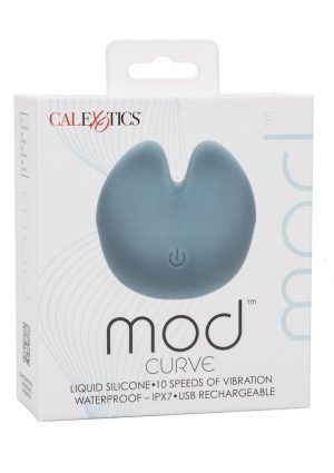 Mod Curve Rechargeable Silicone Massager - Blue