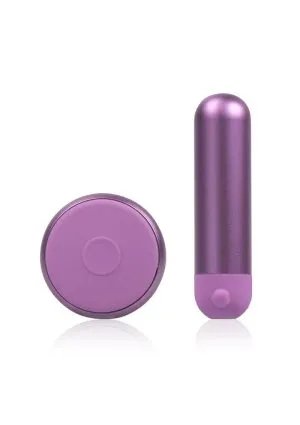 JimmyJane Mini Chroma Metal Rechargeable Bullet with Remote Control - Purple