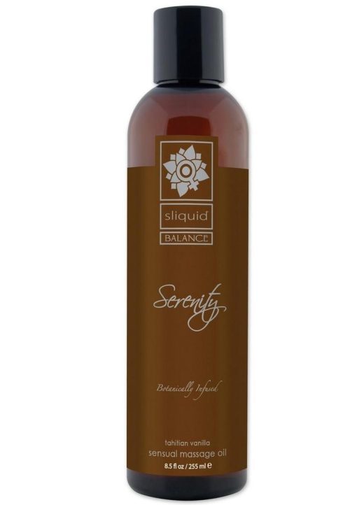 Sliquid Balance Massage Oil Serenity Tahitian Vanilla 8.5oz