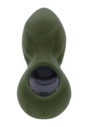 Gender X My Secret Garden Rechargeable Silicone Anal Plug with Remote Control - Green
