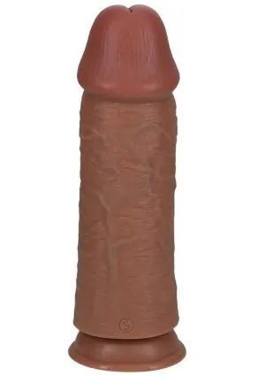 RealRock Ultra Realistic Skin Extra Thick Dildo 10in - Caramel