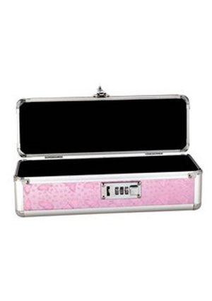 Lockable Vibrator Case Medium Pink