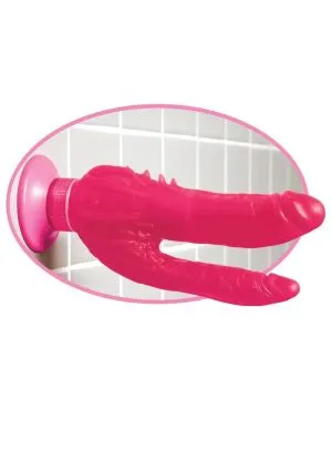 Waterproof Double Penetrator Wall Banger Pink