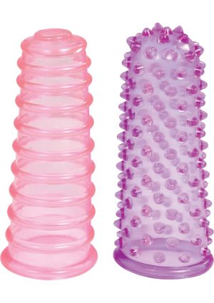 Kinx Lust Finger Sleeves Pink Purple 3.25 Inch