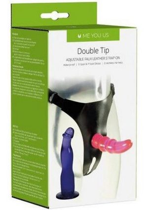 Kinx Double Tip Strap On Pink Purple 7.25