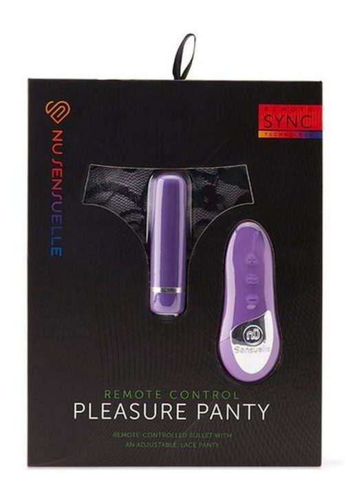 Nu Sensuelle Pleasure Panty Wireless Remote Control Silicone Rechargeable Bullet Waterproof Purple - Image 2