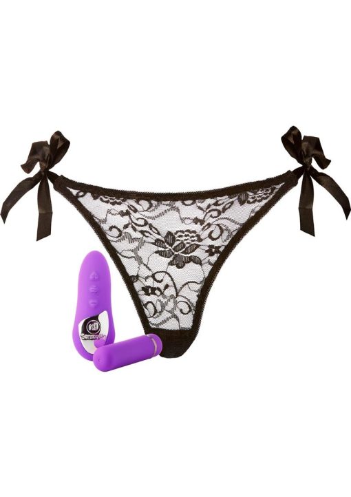 Nu Sensuelle Pleasure Panty Wireless Remote Control Silicone Rechargeable Bullet Waterproof Purple
