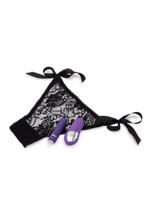 Nu Sensuelle Pleasure Panty Wireless Remote Control Silicone Rechargeable Bullet Waterproof Purple - Image 3