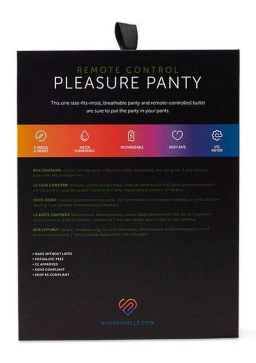 Nu Sensuelle Pleasure Panty Wireless Remote Control Silicone Rechargeable Bullet Waterproof Purple - Image 4