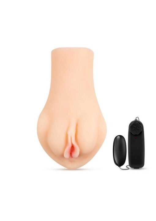 X5 Honey Pot Realistic Vagina Masturbator With Vibrating Bullet Beige 6.5 Inch - Image 3