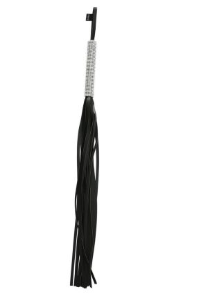 Sex And Mischief Sparkle Flogger Black 31 Inch