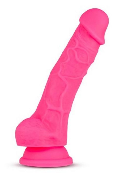 Neo Dual Density Cock W/balls 7.5` Pink - Image 4