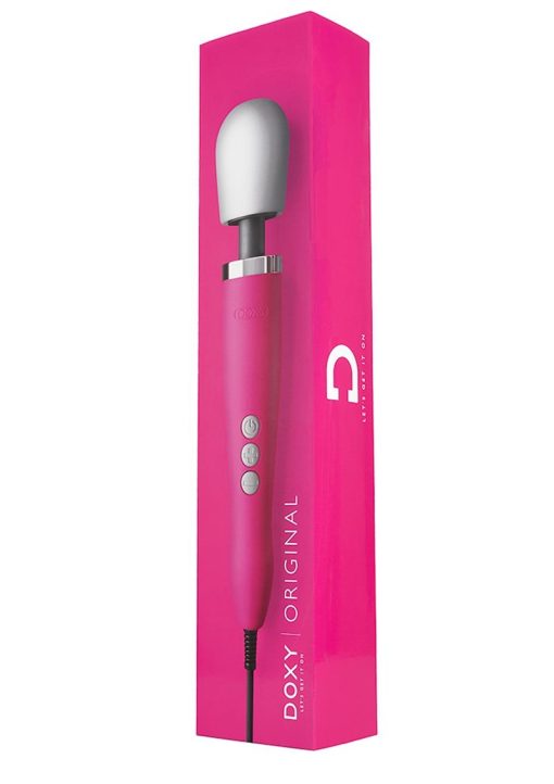 DOXY Plug-In Vibrating Wand Body Massager Pink - Image 2