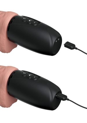 King Cock Plus Thrusting Cock With Balls 6.5in - Vanilla
