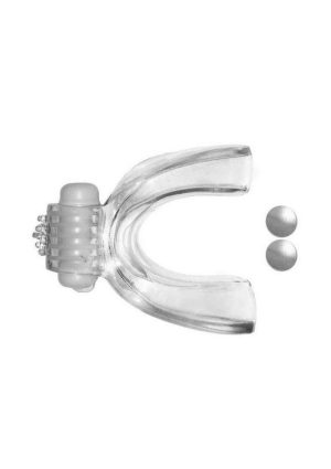 Pleasure Tongue Vibe Oral Stimulator - Clear