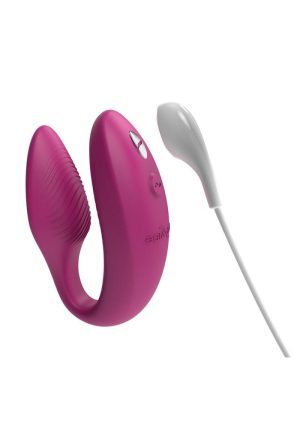 We-Vibe Sync 2 Rechargeable Silicone Couples Vibrator with Remote Control - Dusty Pink