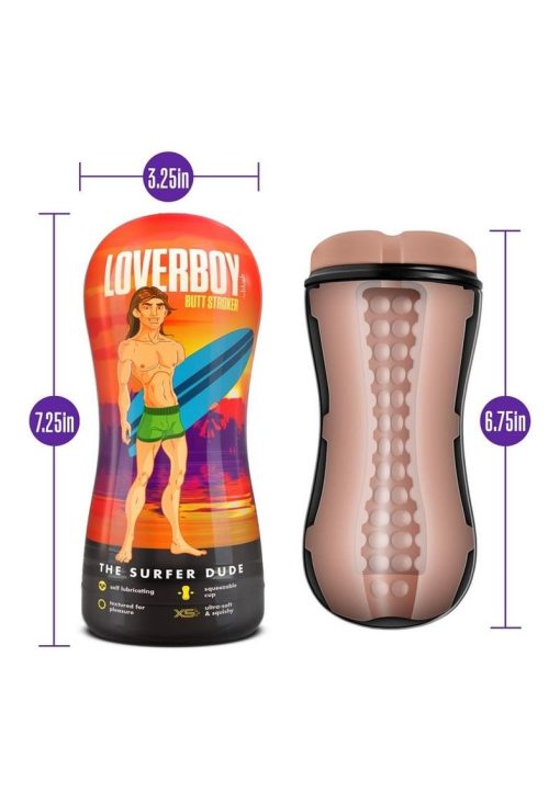 Coverboy The Surfer Dude Self Lubricating Anal Pocket Stroker - Vanilla