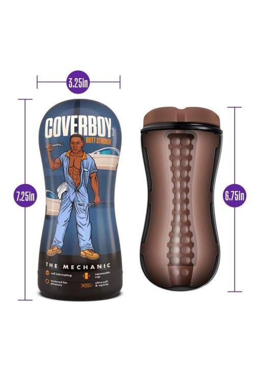 Coverboy The Mechanic Self Lubricating Anal Pocket Stroker - Chocolate