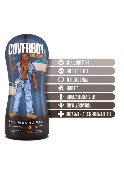 Coverboy The Mechanic Self Lubricating Anal Pocket Stroker - Chocolate
