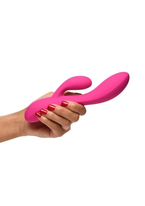 Bang! 10X Flexible Rechargeable Silicone Rabbit - Pink