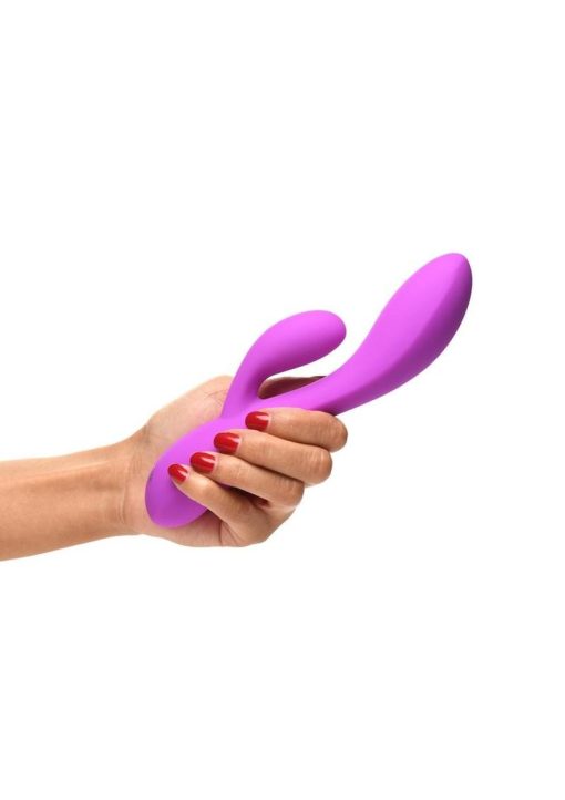 Bang! 10X Flexible Rechargeable Silicone Rabbit - Purple