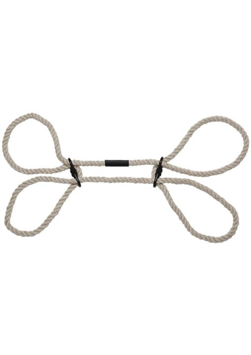 Merci Restrain 6mm Hemp Wrist or Ankle Cuffs - Tan