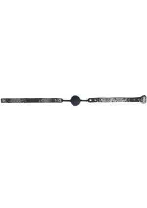 Ouch! Florence Collection Silicone Ball Gag - Black
