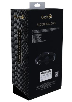 Ouch! Florence Collection Silicone Ball Gag - Black