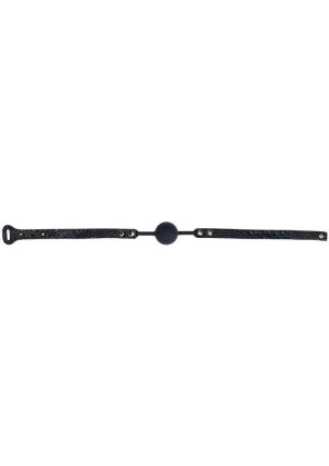 Ouch! Rome Collection Silicone Ball Gag - Black
