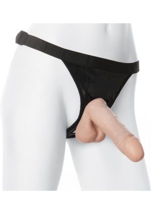 Vac U Lock Ultra Harness 2 And Plug With Dong 6 Inch Flesh