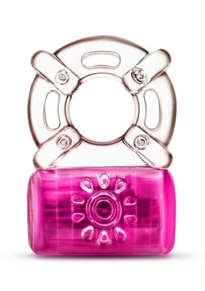 Play With Me Pleaser Rechargeable Cock Ring - Pink