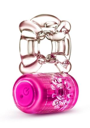 Play With Me Pleaser Rechargeable Cock Ring - Pink
