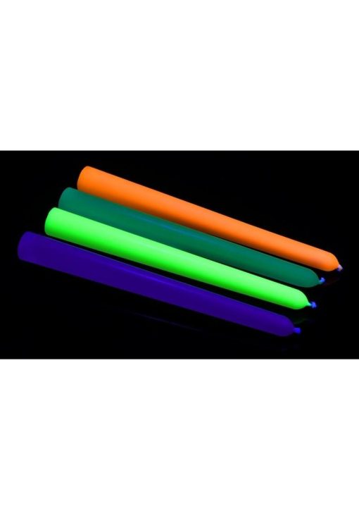 Master Series Glow Wav UV Blacklight Reactive Drip Candles (Set of 4)